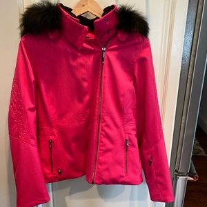 Spyder fuchsia Jacket with Swarovski crystals.